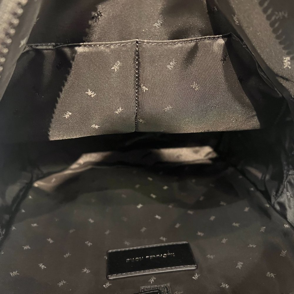 Michael Kors Cooper Large Backpack MK Brown Black - Picture 8 of 11